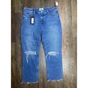 NWT Paige Jeans Women’s 30 Noella Relaxed Straight Vintage Color Blue Denim